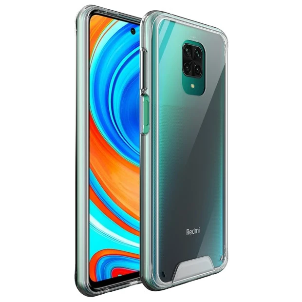 Силикон Space Xiaomi Note 9S / Note 9 Pro / Note 9 Pro Max (Прозрачный)