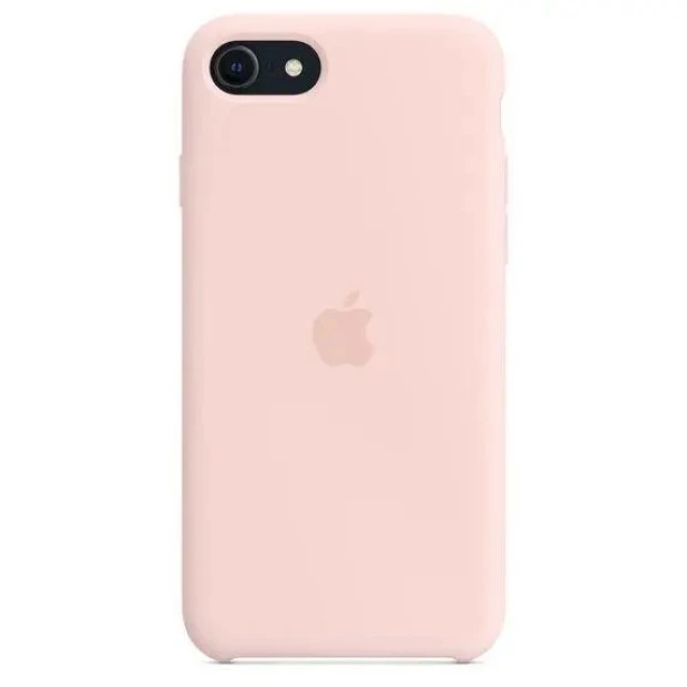 Оригінальний силіконовий чохол Apple для iPhone 7  /  8  /  SE (76) кольору рожевий крейда.