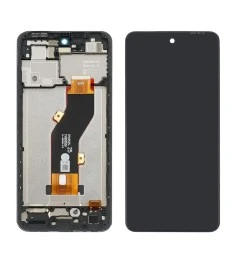 Дисплей для INFINIX Smart 8 Pro (X6525B) с чёрным тачскрином и корпусной рамкой