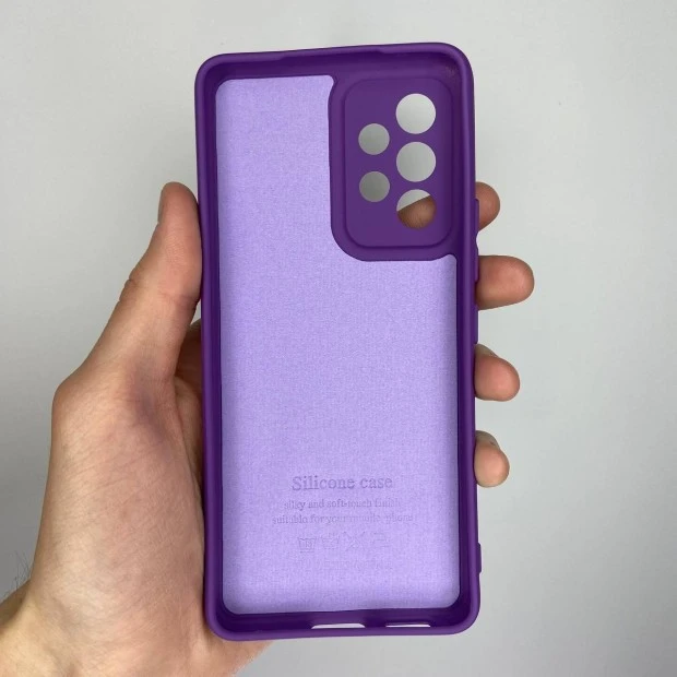 Силикон Original 360 ShutCam Case Samsung Galaxy A53 (Сиреневый)