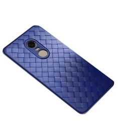 Накладка Weaving Leather Xiaomi Redmi 5 Plus (синий)