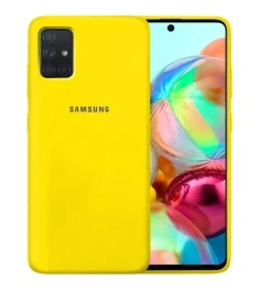 Силикон Original Case Samsung Galaxy A71 (2020) (Жёлтый)