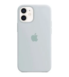 Оригінальний силіконовий чохол Apple для iPhone 12 Mini (34) Лавандово-сірий