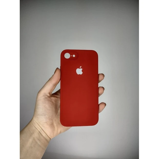 Кремнієвий Чохол Original Square RoundCam для Apple iPhone 7  /  8  /  SE (Паприка)
