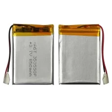 Аккумулятор 353550P универсальный с контроллером, 3,5 х 35 х 50 мм (850 mAh)/ для наушников,видеорег