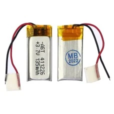 Аккумулятор 281125P универсальный с контроллером, 2,8 х 11 х 25 мм (135 mAh)/ для TWS наушников, Blu
