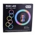Комплект для зйомки LED-лампа MJ-38 (38 см) RGB (Чорний) Комплект для зйомки LED-лампа MJ-38 (38 см) RGB (Чорний)
