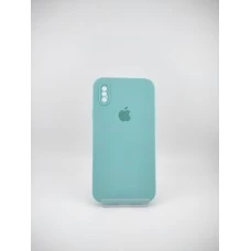 Силикон Original Square RoundCam Case Apple iPhone X / XS (23) Sea Blue