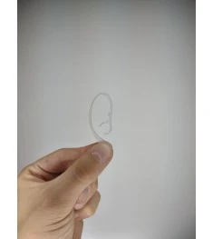 Ear hook swivel plastic for Bluetooth headset (8mm) (Transparent)