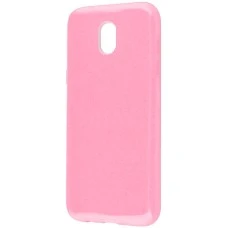 Силикон Glitter Samsung Galaxy J3 (2017) J330 (Розовый)