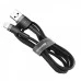 USB-кабель Baseus Cafule Metal Data 2.4A (2m) (Lightning) (Чёрный) CALJK-B01 USB-кабель Baseus Cafule Metal Data 2.4A (2m) (Lightning) (Чёрный) CALJK-B01