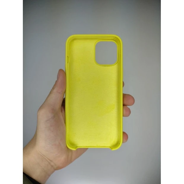 Силіконовий оригінальний чохол Apple для iPhone 12 Pro Max (47) Lemonade.