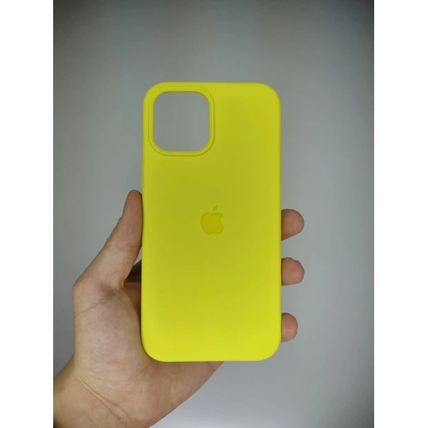 Силіконовий оригінальний чохол Apple для iPhone 12 Pro Max (47) Lemonade.