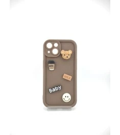 Чехол Pretty Things Case Apple iPhone 14 (Brown/Bear)