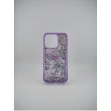 Силикон Soft Sparkles Apple iPhone 14 Pro (Purple)