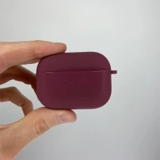 Чехол для наушников Full Silicone Case with Microfiber Apple AirPods Pro (Marsala)