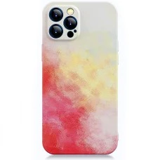 Силикон WAVE Watercolor Case iPhone 12 Pro (white/red)