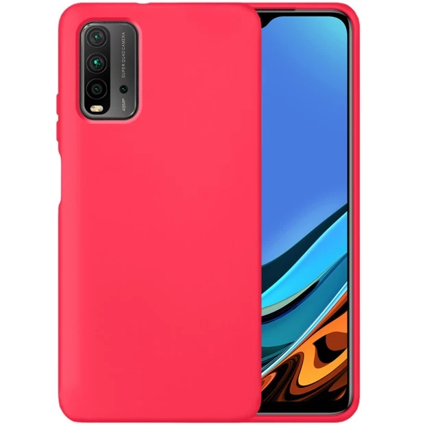 Силикон Original 360 Case Xiaomi Redmi 9T (Малиновый)