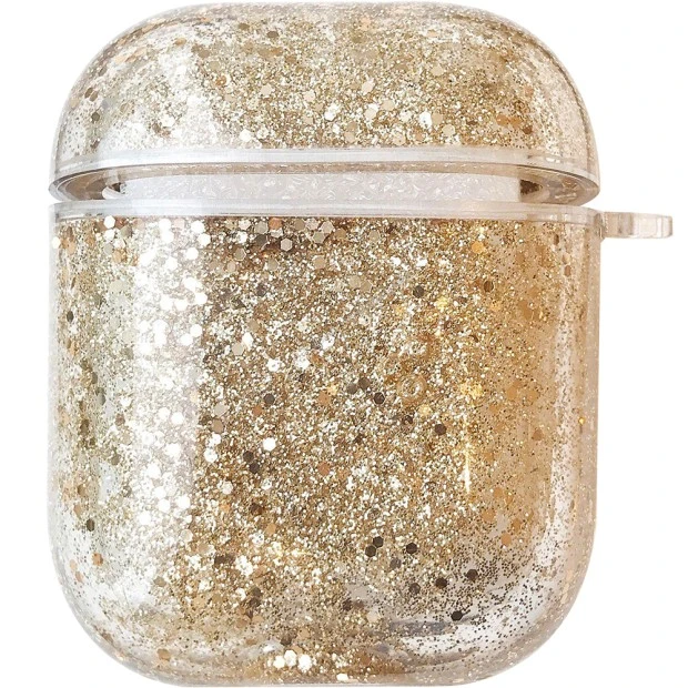 Чехол для наушников Apple AirPods Sequins Crystal (Золотой)