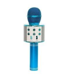 Микрофон-караоке Bluetooth WS-858 (Синий)