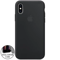 Силіконовий оригінальний круглий чохол для Apple iPhone XS Max (07) Чорний