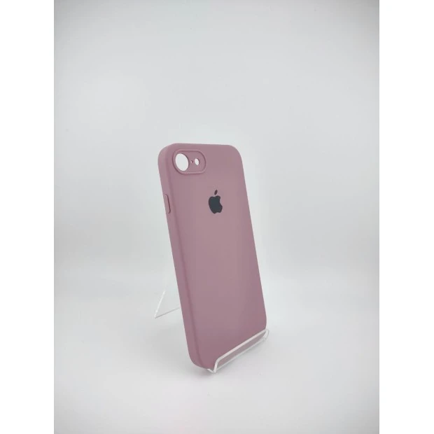 Силіконовий оригінальний квадратно-круглий чохол для Apple iPhone 7  /  8  /  SE (01) Воронова ягода