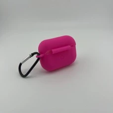 Чохол для навушників Full Silicone Case Apple AirPods Pro (60) Фуксія
