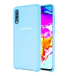 Силикон Original Case Samsung Galaxy A70 (2019) (Голубой)