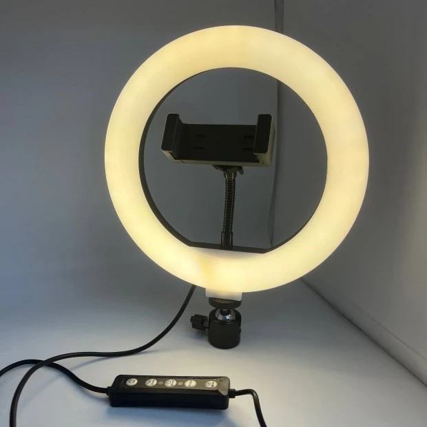 Набір для зйомки LED-лампа RGB200 (20 cm) (Чорний) (Уцінка) (2 Категорія)