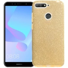 Силикон Glitter Huawei Y6 (2018) / Y6 Prime 2018 / Honor 7a Pro (Золотой)