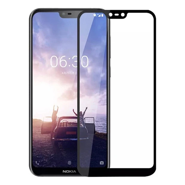Захисне скло 5D Standard Nokia 6.1 Plus Чорне