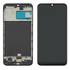 Дисплей для Samsung M305 Galaxy M30 с чёрным тачскрином и корпусной рамкой OLED