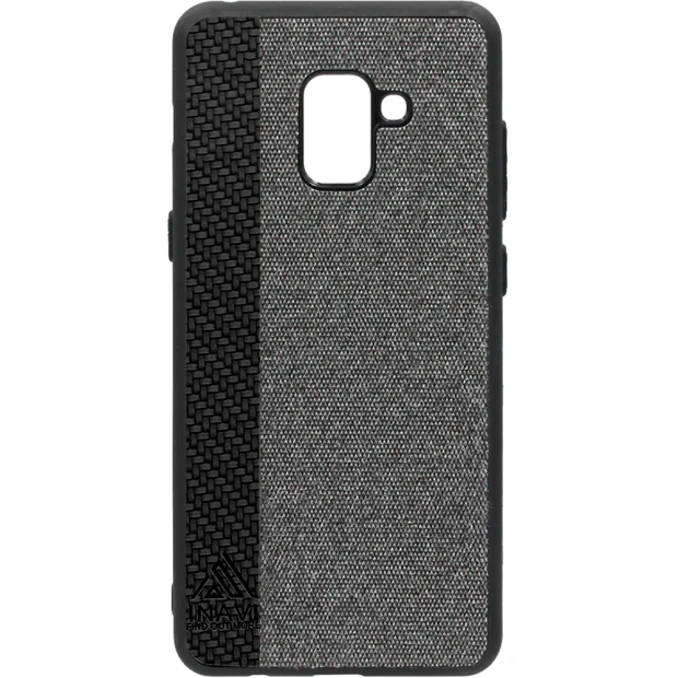 Чохол-силікон Inavi для Samsung A8 Plus (2018) A730 (чорний)