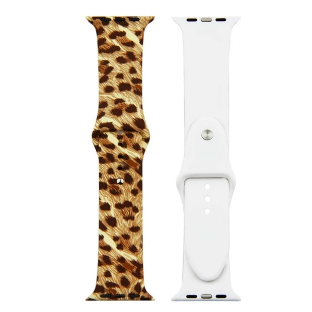 Ремешок Print Apple Watch Silicone 42 / 44 mm (Leopard 1)