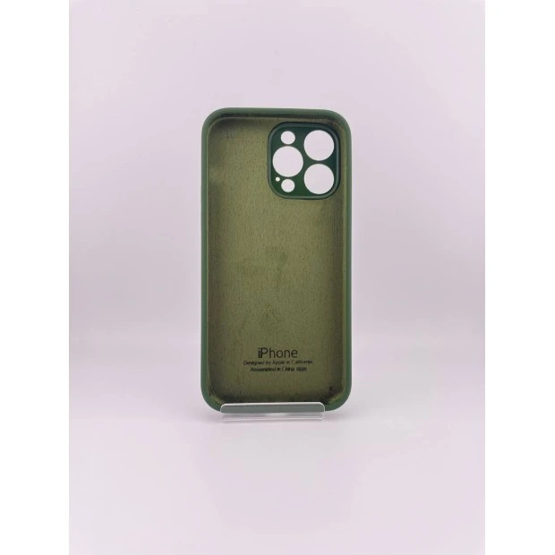 Силіконовий чохол Original RoundCam для Apple iPhone 14 Pro Max (73) лісовий зелений