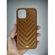 Силикон HDD YSL Apple iPhone 12 Pro Max (Коричневый)