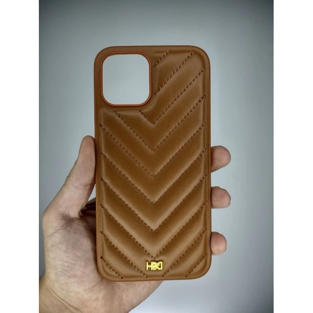 Силикон HDD YSL Apple iPhone 12 Pro Max (Коричневый)