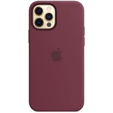 Чехол Silicone Case Apple iPhone 12 / 12 Pro (Plum)