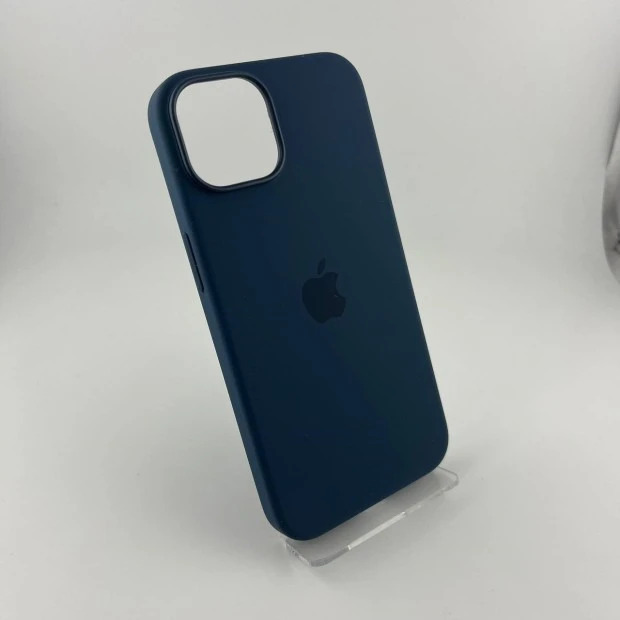 Чохол силіконовий з MagSafe для Apple iPhone 14 (штормовий синій)