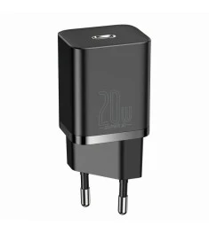 Baseus Super Si Quick Charger 20W PD QC EU (1Type-C) (Black) CCSUP-B01
