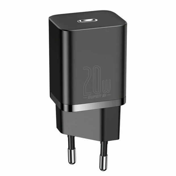 Baseus Super Si Quick Charger 20W PD QC EU (1Type-C) (Black) CCSUP-B01