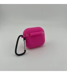 Чохол для навушників Full Silicone Case Apple AirPods 3 (60) Фуксія