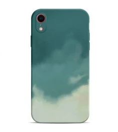 Силикон WAVE Watercolor Case iPhone XR (dark green/gray)