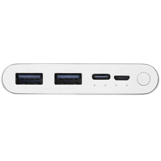 Зовнішній акумулятор Xiaomi Mi Power Bank 3 10000mAh 18W Fast Charge Silver (PLM13ZM / VXN4274GL)