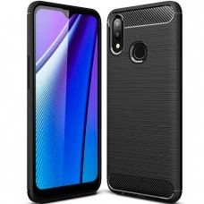Силикон Polished Carbon Samsung Galaxy A10s (2019) (Чёрный)