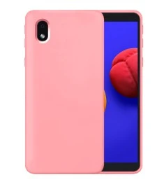 Силіконовий Original 360 чохол для Samsung Galaxy A01 Core (Рожевий)