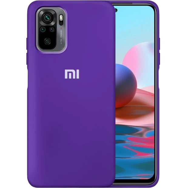 Силікон Original 360 Case Logo Xiaomi Redmi Note 10 / Note 10S (Фіолетовий)