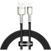 USB-кабель Baseus Cafule Metal Data 2.4A (1m) (Lightning) (Чёрный) CALJK-A01 USB-кабель Baseus Cafule Metal Data 2.4A (1m) (Lightning) (Чёрный) CALJK-A01