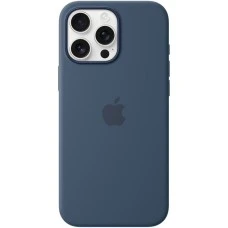 Чехол Silicone Case with MagSafe Apple iPhone 16 Pro Max (Denim)