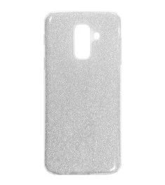 Силикон Glitter Samsung Galaxy A6 Plus (2018) A605 (Серый)